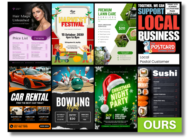 Efficient and affordable advertising: Tap into the power of community with Postcards Savings Shark.